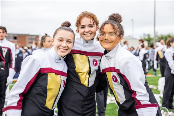Franklin High band members perform